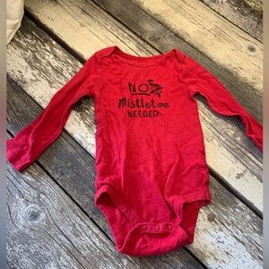Joe Fresh | “No Mistletoe Needed” Long Sleeve Bodysuit